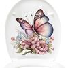 New Painted Pink Beautiful Flower Butterfly Sticker Bathroom Toilet Waterproof Toilet Lid Toilet Sticker