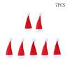 (Nikita) 7PCS Christmas Decorative Tableware Fork Set Christmas Hat Storage Tool