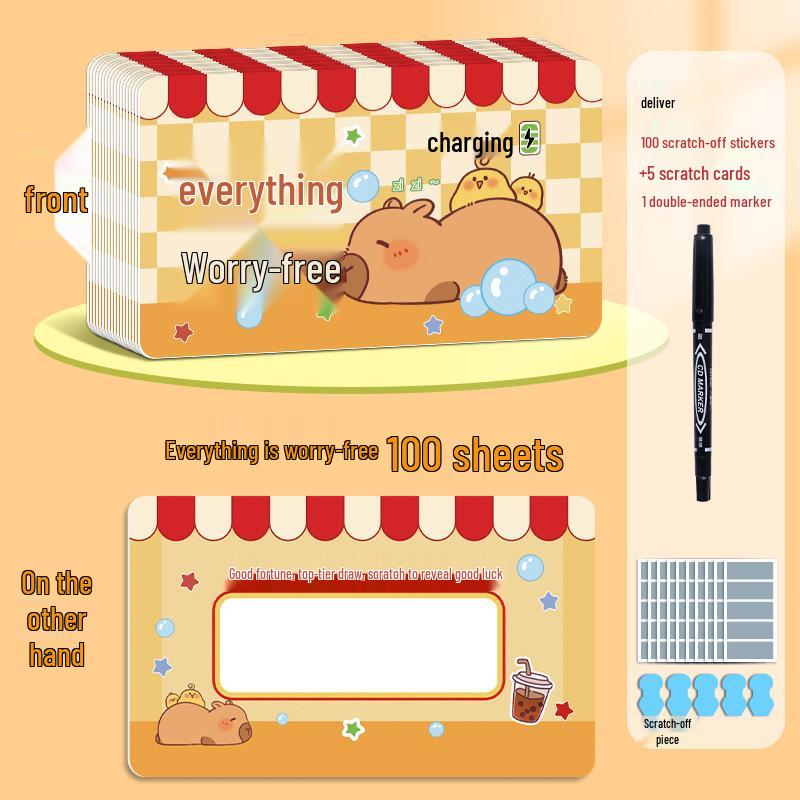 Interactive Lucky Scratch-off Cards for Elementary and Kindergarten Students