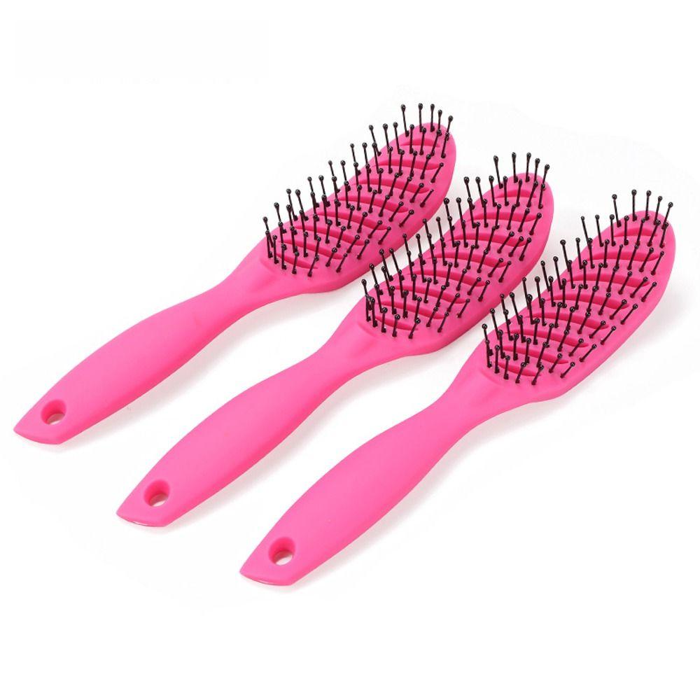 Anti-static Hollow Out Massage Combs Professional Detangling Hair Brush Salon Curved Vent Comb