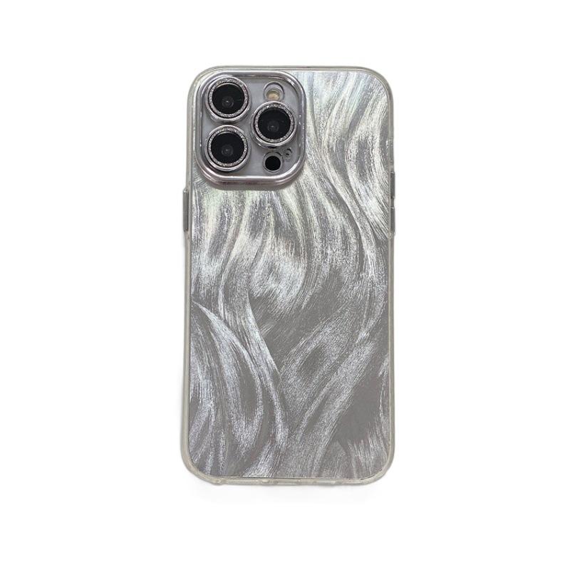 Feather Yarn Suitable for Apple 16PRO Full-inclusive Lens Film Mobile Phone Case Iphone12/14 Simple Hard Protection Case