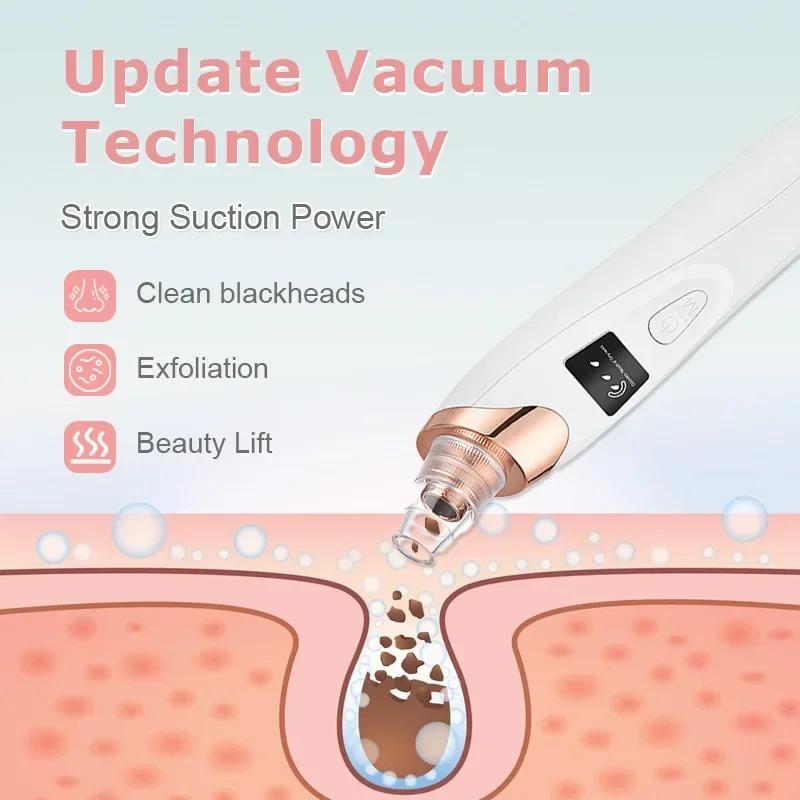 Electric Vacuum Suction Blackhead Remover Facial Pore Cleaner Comedone Spot Acne Pimple Blackhead Extractor USB Rechargeable