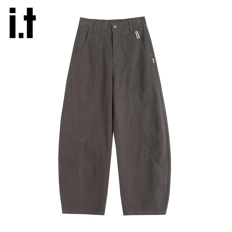 Izzue Curved Blade Wide-Leg Cargo Pants M