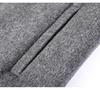 Men's Winter Wool Coat with Stand Collar - Casual, Loose-Fit Cardigan for Middle-Aged and Young Men