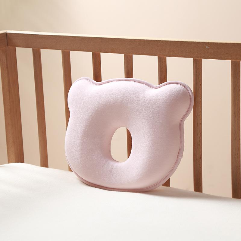 Memory Foam Baby Head Shaping Pillow for Newborns (0-12 Months) - All-Season Use