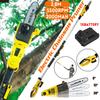 2.8M Cordless Telescoping Electric Chainsaw Pruner Home Garden Pole Saw Hedge Tree Trimmer Cutter Pruning Tool With1 Battery