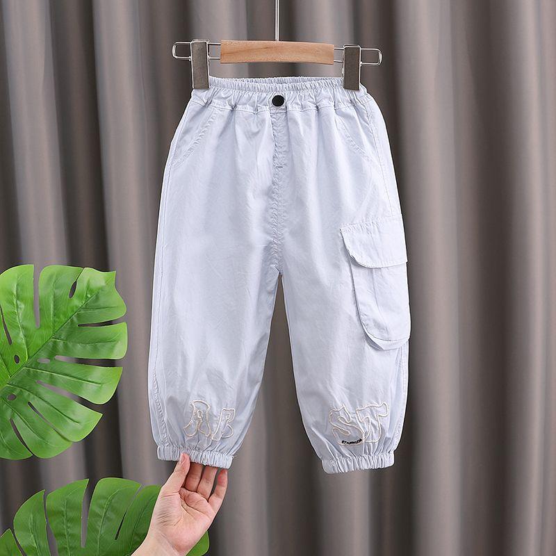 Mädchen Arbeitshose Sommer Dünnes Design Kinder Freizeit Sporthose Baby Mädchen Mückendichte Hose Sommerhose für Oberbekleidung