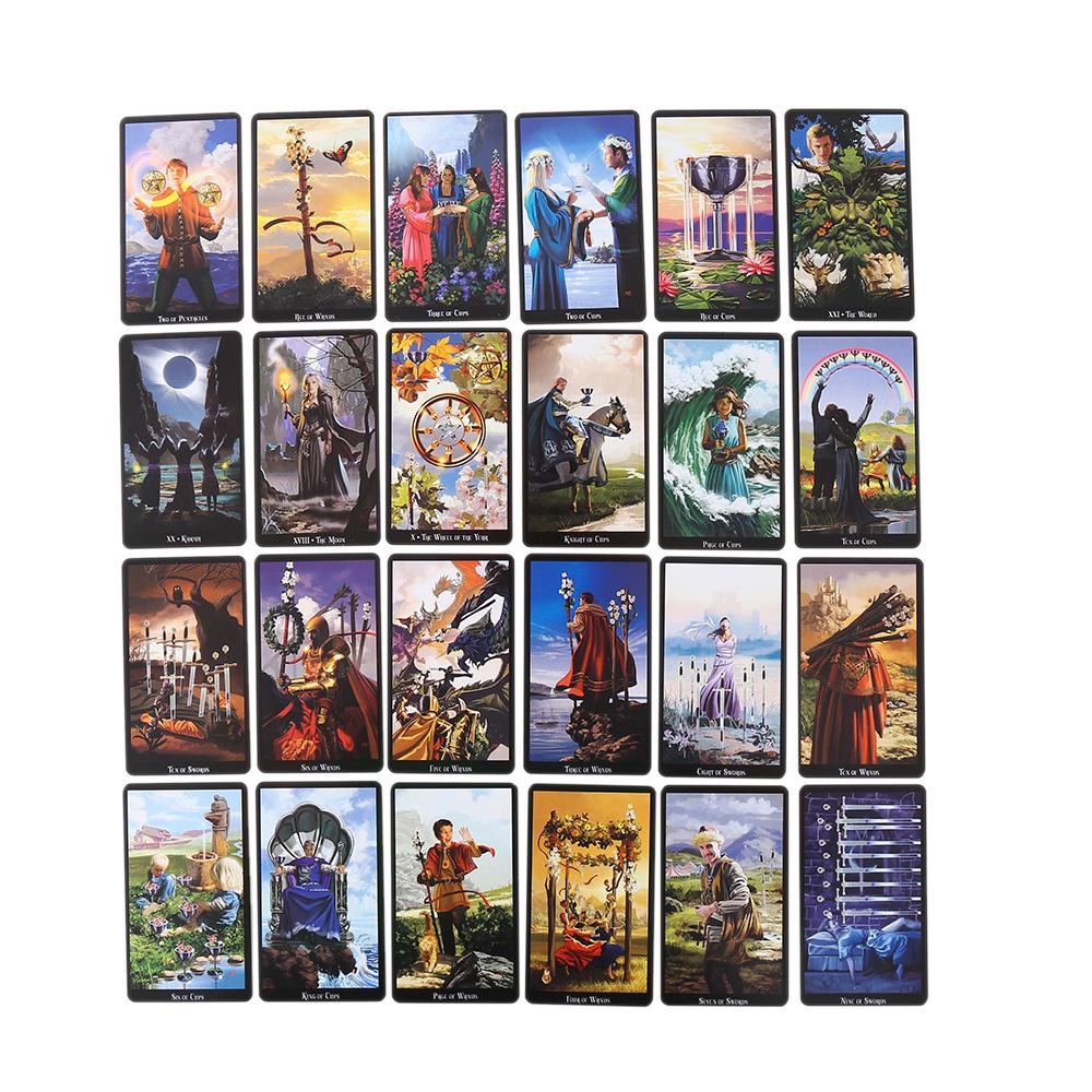 Baraja de Tarot Dorado con Caja de Hierro e Instrucciones