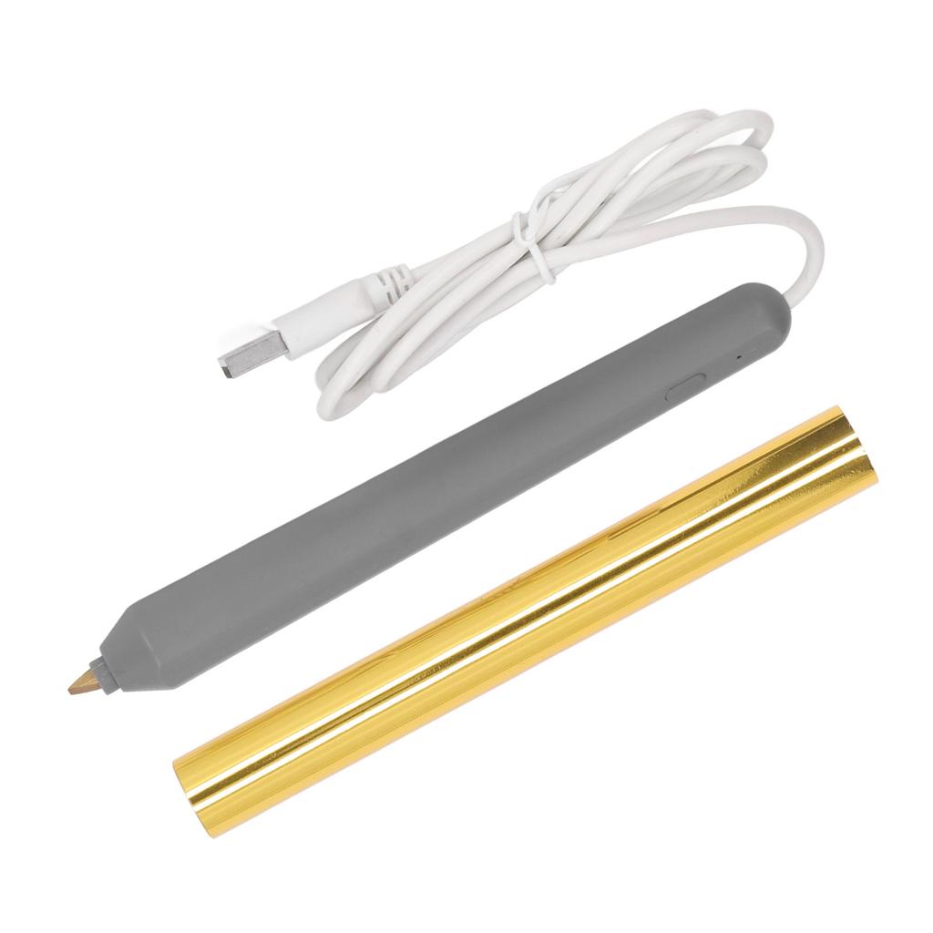 Hot Foil Pen USB Heat Foil Stamping Embossing Pen ABS Crafting Tool for Drawing Writing