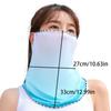 Outdoor Gradient Face Gini Mask With Neck Flap Candy Color Driving Face Mask Women Neckline Mask Ice Silk Summer Sunscreen Mask