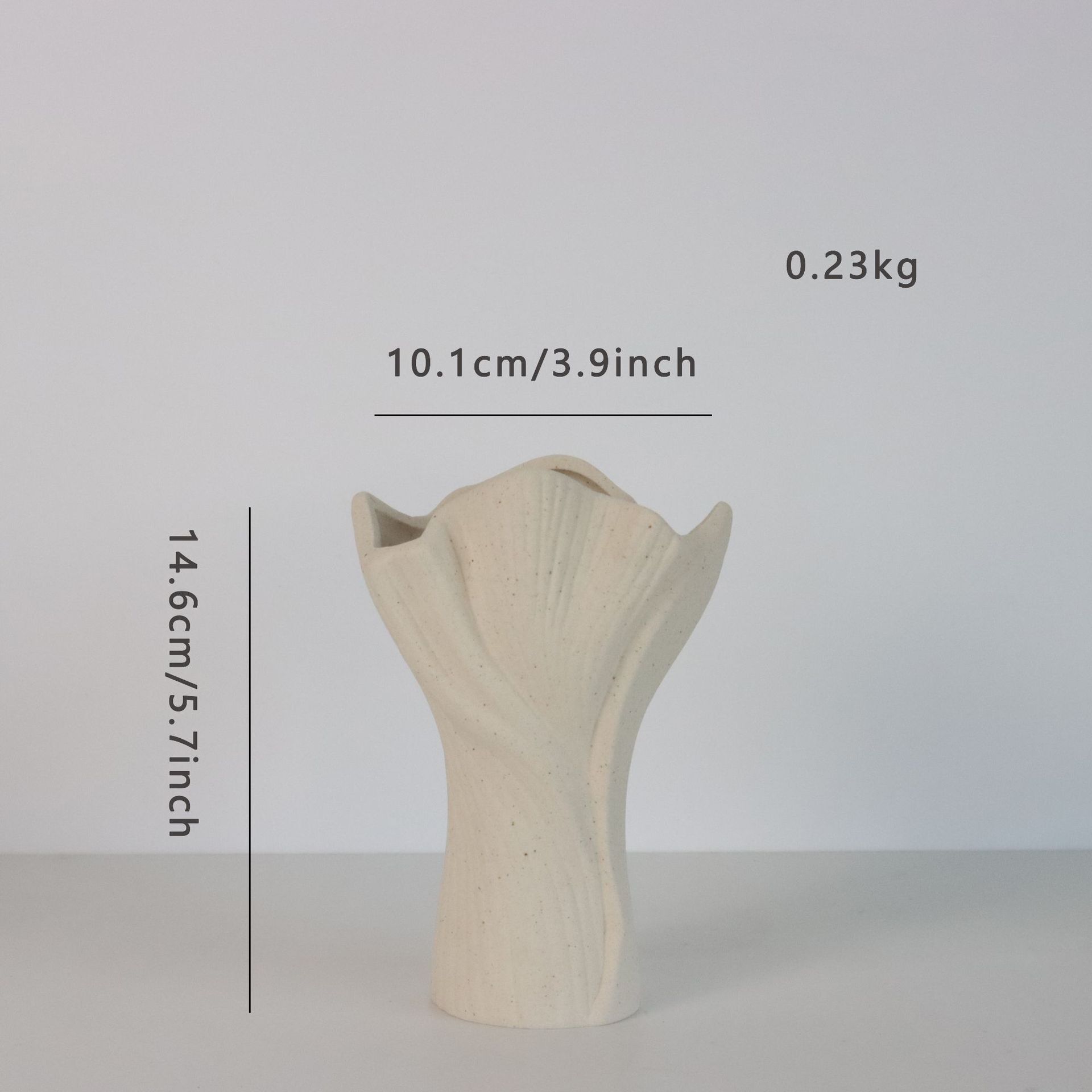 Nordic Minimalist Irregular Lotus Leaf Ceramic Vase Textured Glazed Flower Arrangement Vase Modern Home Table Decor Ornament