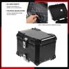 Motorrad Aufbewahrungsbox Heckbox Gepäckträger Topbox Schwarz 45L Motorrad Aluminium Topcase Heckbox Gepäck