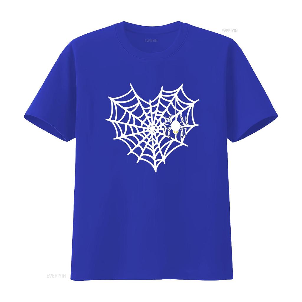 Halloween Spinnennetz Kostüm Süßes Herz T-Shirt vintage Gewaschen Atmungsaktiv Unisex Grafik Bequem homme