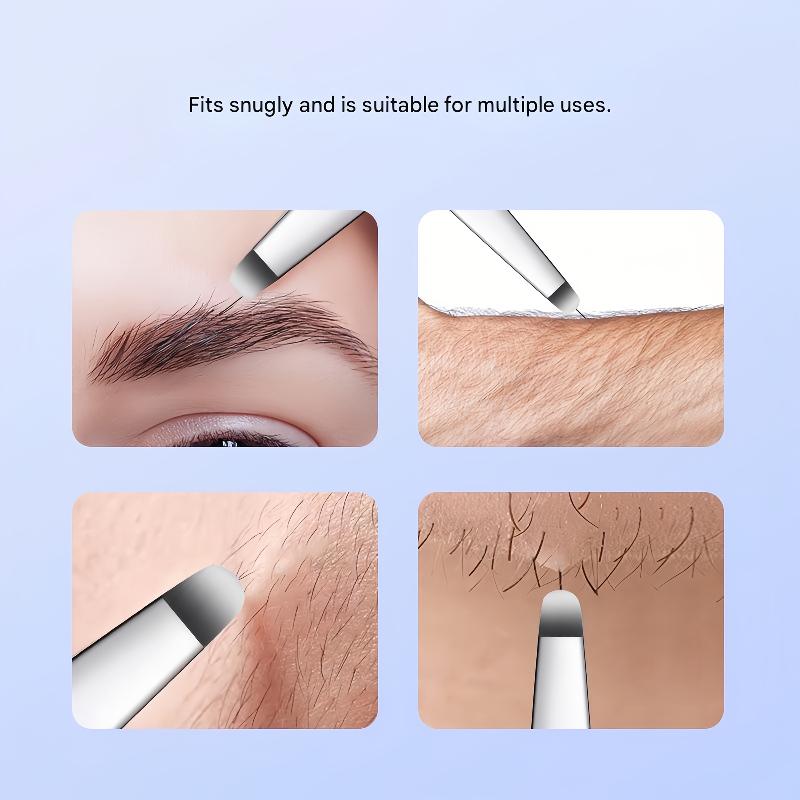 Round-Tip Hair Removal Tweezers Stainless Steel Eyebrow Tweezers Beard Tweezers Hair Plucking Tweezers Eyelash Extension Tools