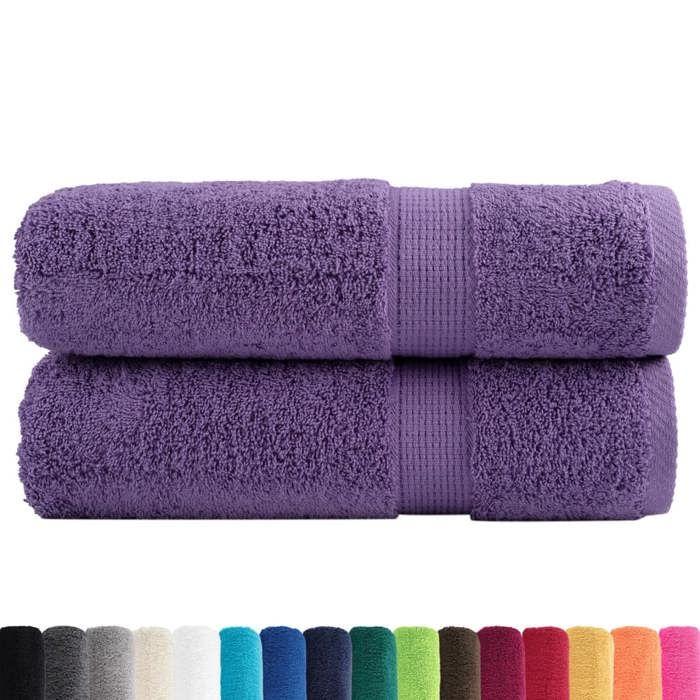 VidaXL Superior Quality Shower Towels 2 Pcs, Bath Sheets, Guest Towels, Bathroom Towels 137356