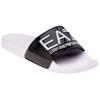 Emporio Armani EA7 Color Block Flat Slide Sandals Men footwear Black White XCP001XCC22Q655