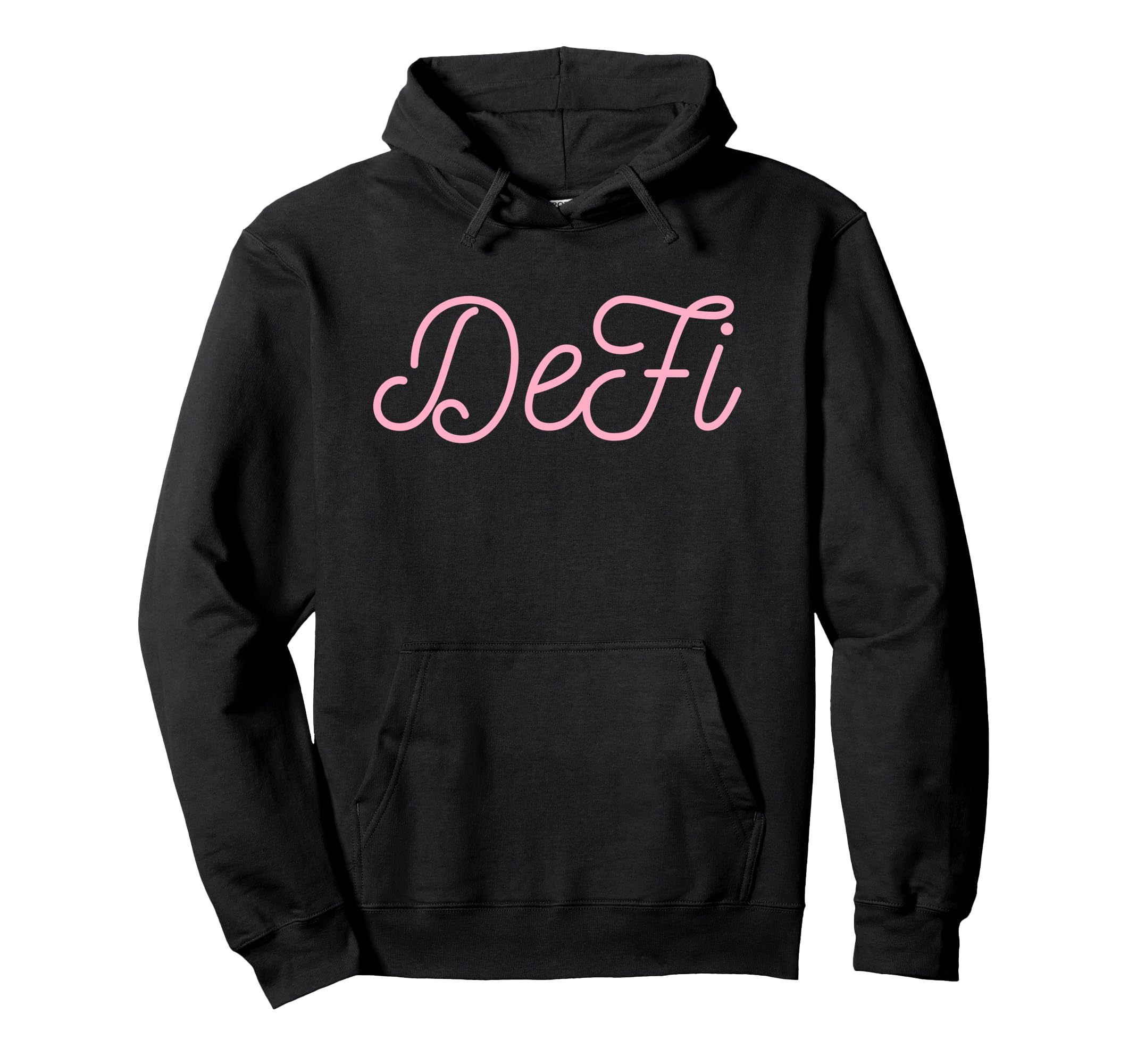 

DeFi Pink Letter Logo Design - Cool and Simple Hoodie - A Must-See for Cryptocurrency Fans