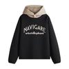 NVG·YOUNG Unisex Letter Hooded Sweatshirt