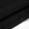 Y2K Retro Style Spicy Girl Letter Hot Diamond Low Neck Short Cut Exposed Navel Black Top for Women