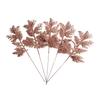 Artificial Leaves 5Pcs Leaves Party Sparkle Artificial Christmas Decor