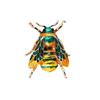 European & American Fashion Bee Enamel Brooch - High-End Alloy Painted Corsage Pin