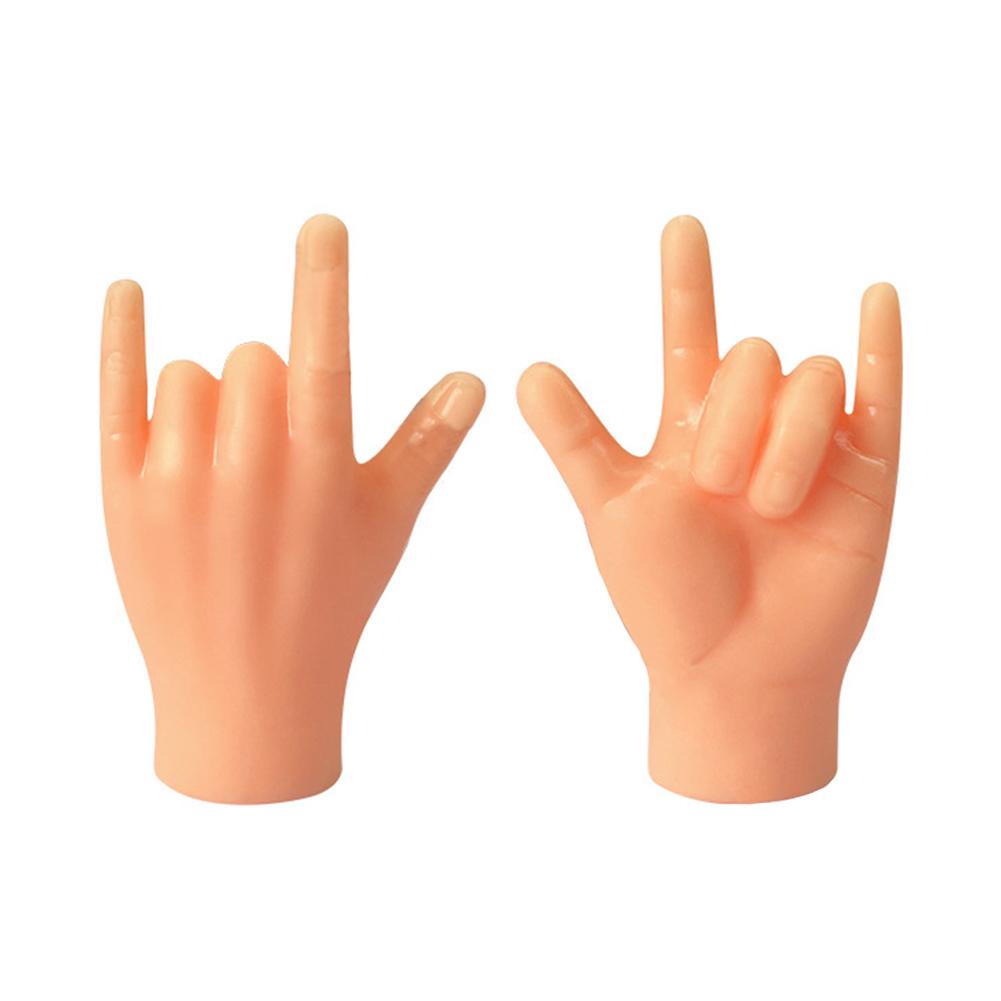 Winzige Fingerhände, Lustige Mini-Handpuppen, Miniatur-Kleine Hände, Realistisches Design Mini-Hand, Katzenspielzeug, Scherzartikel für Party-Gastgeschenke