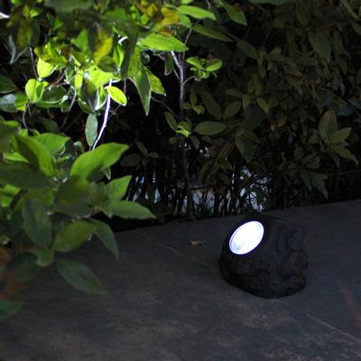 Solarbetriebene Outdoor-Felsen-Lichterkette für Garten, Rasen, Hof, Garten, Boden, LED-Lampe