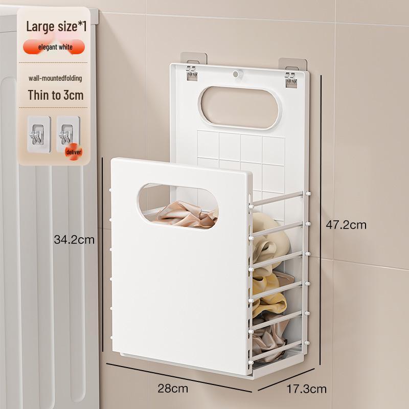 Foldable Bathroom Laundry Basket for Clothes Storage