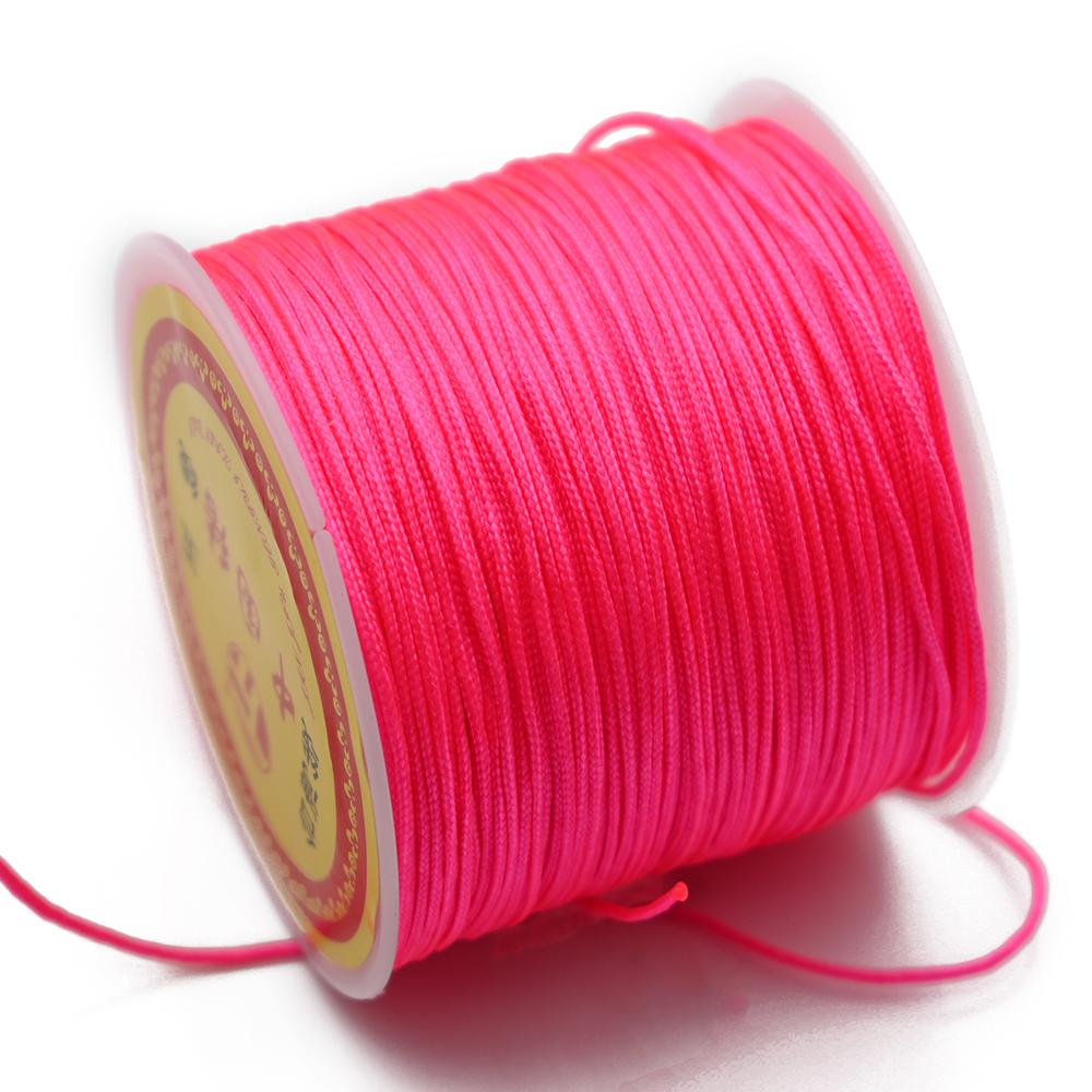 חוט ניילון 0.8 מ"מ חוט סיני קשר סיני חוט מקראמה צמיד שרשרת חוט שזור ל-DIY שרשרת שנדלה גדיל חרוזים יצירה