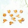 20Pcs Golden Metal Jingle Bells Small Christmas Tree Decorations Xmas Hanging DIY Craft Ornaments Party Festive Decor