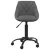 Office Chair Dark Grey Velvet