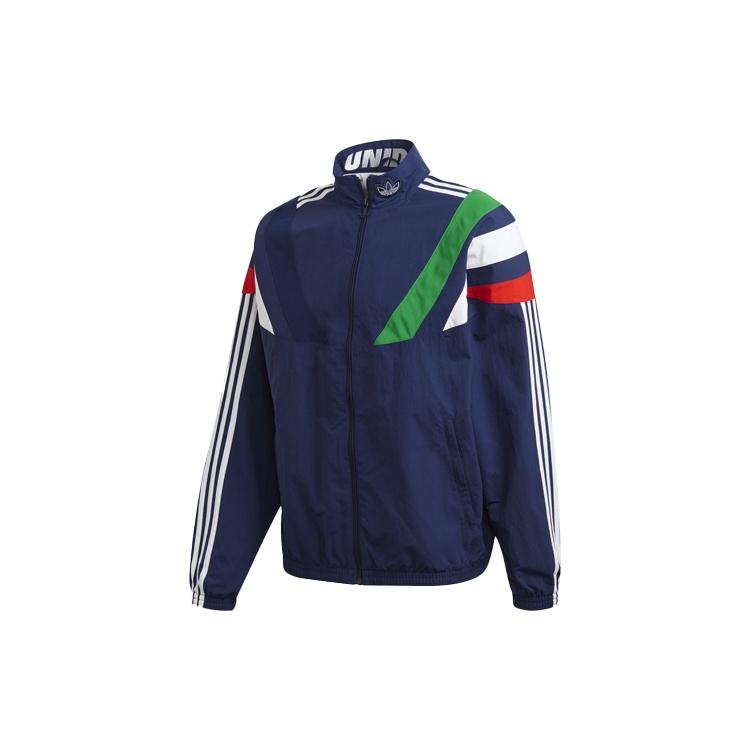 adidas originals Stand Collar Sports Jacket Navy Blue Men s FN0966 M