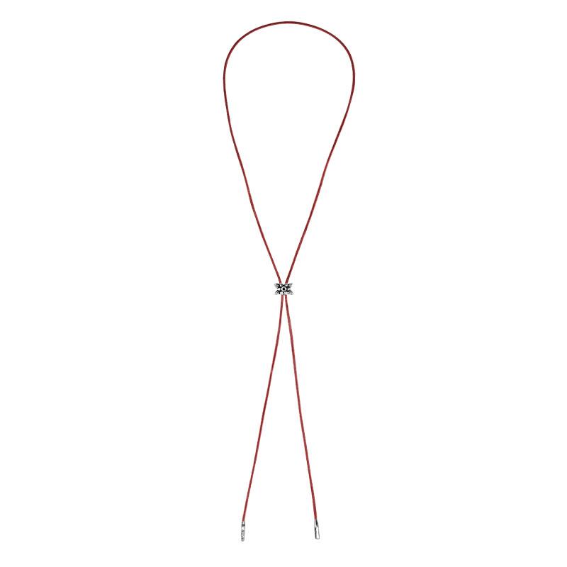 Anonymous Artisan Oldshcool Flower Bolo Tie