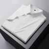 Fat Guy Plus Size Men's Summer New Short-sleeved Shirt, Fat Guy Plus Fat Plus Solid Color Elastic Ice Silk Casual Shirt