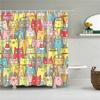Animals Octopus Wolf Lion Seahorse Turtle Shower Curtains Bathroom Curtain Frabic Waterproof Polyester Bathroom Curtain Hooks