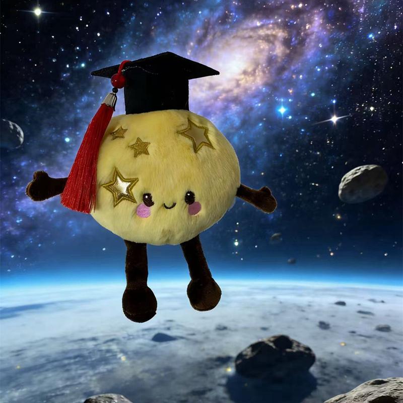Cartoon Ph.D. Planet Plush Toy Peluche Stuffed Earth Mars Saturn Venus Solar System Soft Creative Doll Kids Birthday Gift