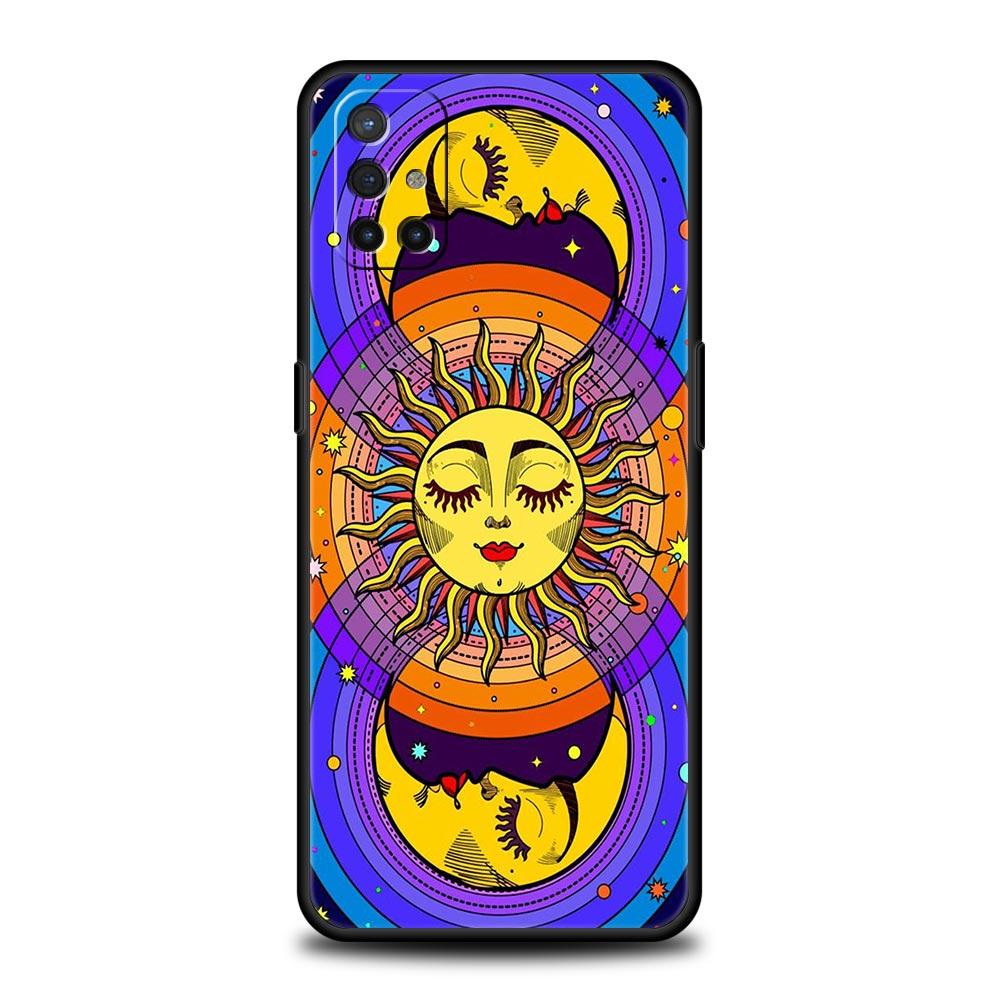 Phone Case For Oneplus 13R 12R 10R 13 12 11 10T Nord N100 N10 Z N30 CE 3 2 2T Pro Lite 5G Soft TPU Cover Funny Sun Moon Face Bag