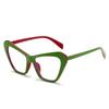 Oversized Cat Eye Color Collision Presbyopia Glasses for Women New Anti-blue Light Reading Glasses Diopters 0 TO +4.0