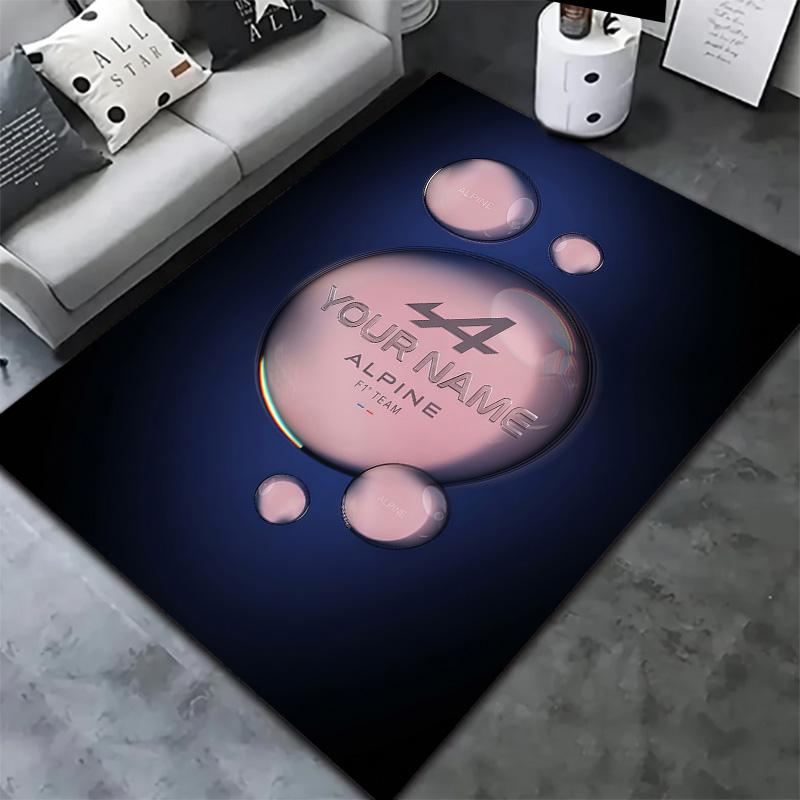 Alpine F1 Custom Name Carpet Rug For Living Room Bedroom Home Sofa Decoration Kids Play Nonslip Floor Mat