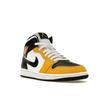 Air Jordan 1 Mid Yellow Ochre Herre Sneakers Svart Hvit DQ8426-701