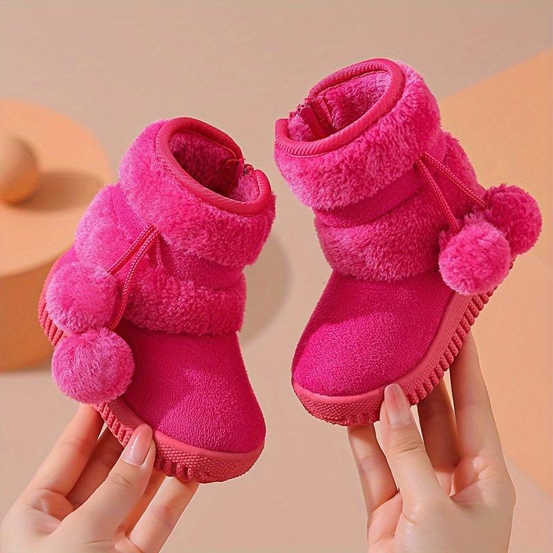 

Girls Boots Warm Anti Slip Thick High Top Cartoon Cute Trendy Fluffy Shoes 21