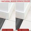 Self Adhesive Floor Transition Strip 1M Wood Like Edge Sealing PVC Door Bottom Sealing Strip Windproof Insect Proof Door Seal