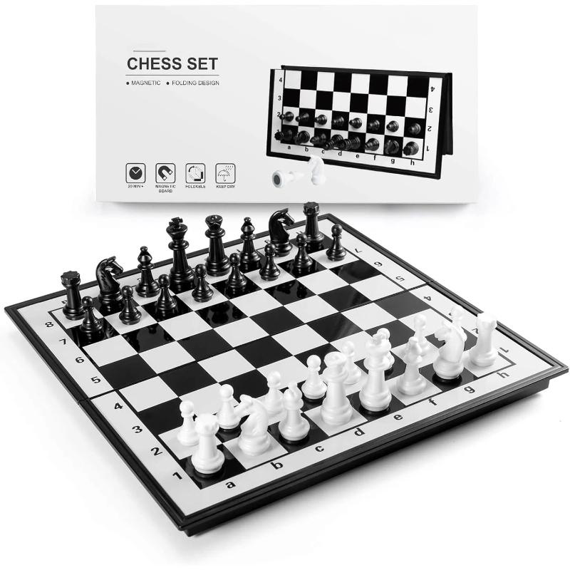 Mini Chess Sets Travel Board Games Magnetic Folding Chess Board Teen Gifts Family Games Educational Toys For Kids Adults