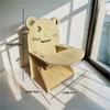 Golden Bear Hamsterversteck aus Holz – Dreireihige Tintenfischkäfig-Villa