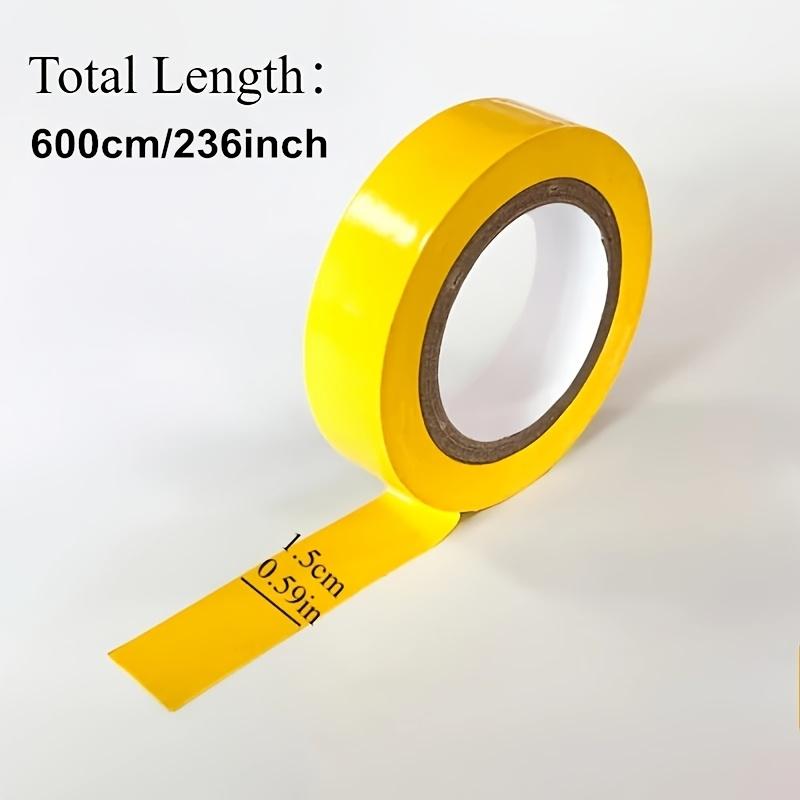 YITAPE 6 Rolls Rainbow Vinyl Pinstriping Tape 16mm*6M Colorful Decorative Tape for Floor Marking Crafting Car DIY Gym TeacherPinstriping Tape 3