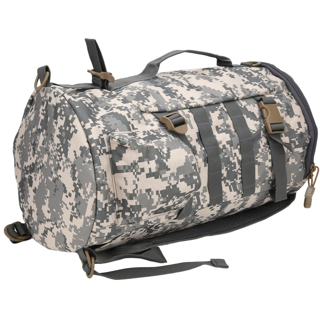 Fishing Gear Backpack Cylindrical Fishing Accessories Bag with Rod Holder for Outdoor Fishing