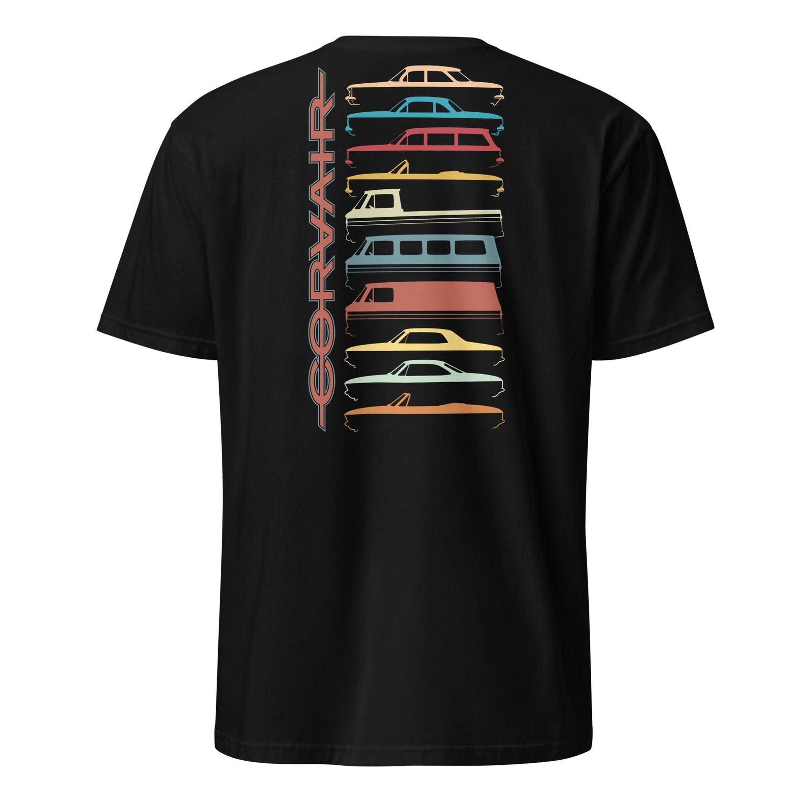 Corvair all models sillhouetes back print only Short-Sleeve T-Shirt XL