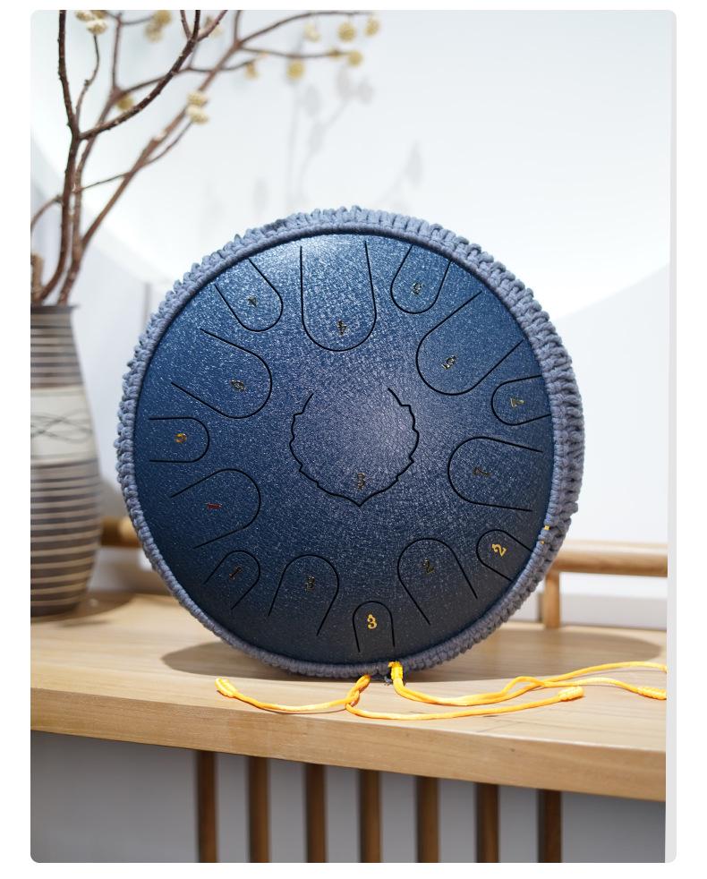 Éterický ocelový jazykový buben - 6/8/10/12/13/14 palcový Handpan perkusní nástroj.