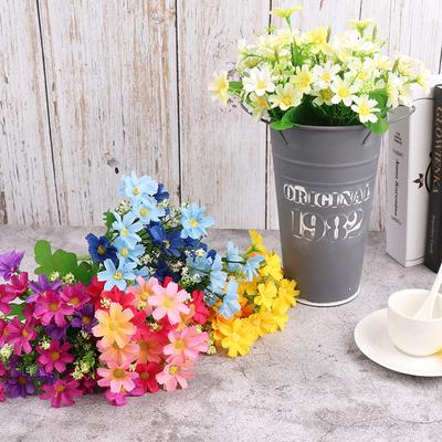 1 Bouquet 7 Branch 28 Head Daisy Artificial Flower Wedding Holding Flowers Decor