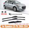 24'+16'+12' for Hyundai I20 PB 2008-2014 2009 2010 2011 2012 2013 Front Wiper and Rear Wiper Blades Windshield Windshield Window